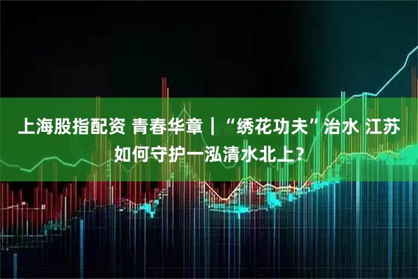 上海股指配资 青春华章｜“绣花功夫”治水 江苏如何守护一泓清水北上？