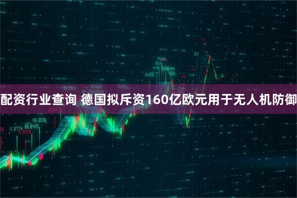 配资行业查询 德国拟斥资160亿欧元用于无人机防御